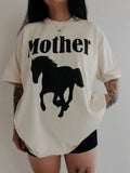 Mother Stallion Western Mom Graphic Ivory - Adult & Kids T-Shirts, Sweatshirts & Hoodies apparel design preview 1