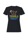 Neon Tequila Therapy Sign Women's - Adult & Kids T-Shirts, Sweatshirts & Hoodies apparel design preview 1