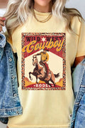 Wild West Rodeo Cowboy Graphic - Adult & Kids T-Shirts, Sweatshirts & Hoodies apparel design preview 1