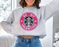 Be My Valentine Pink Coffee Logo Valentine's - Adult & Kids T-Shirts, Sweatshirts & Hoodies apparel design preview 1