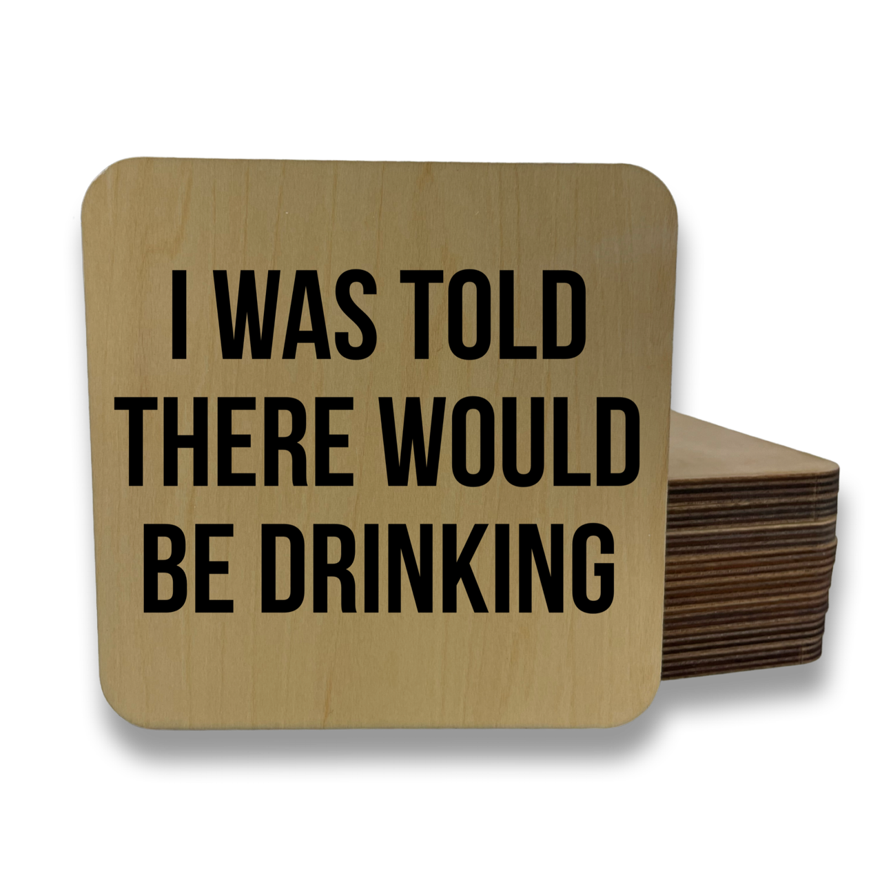 I Was Told There Would Be Drinking Magnet/Drink - Adult & Kids T-Shirts, Sweatshirts & Hoodies apparel design preview 1