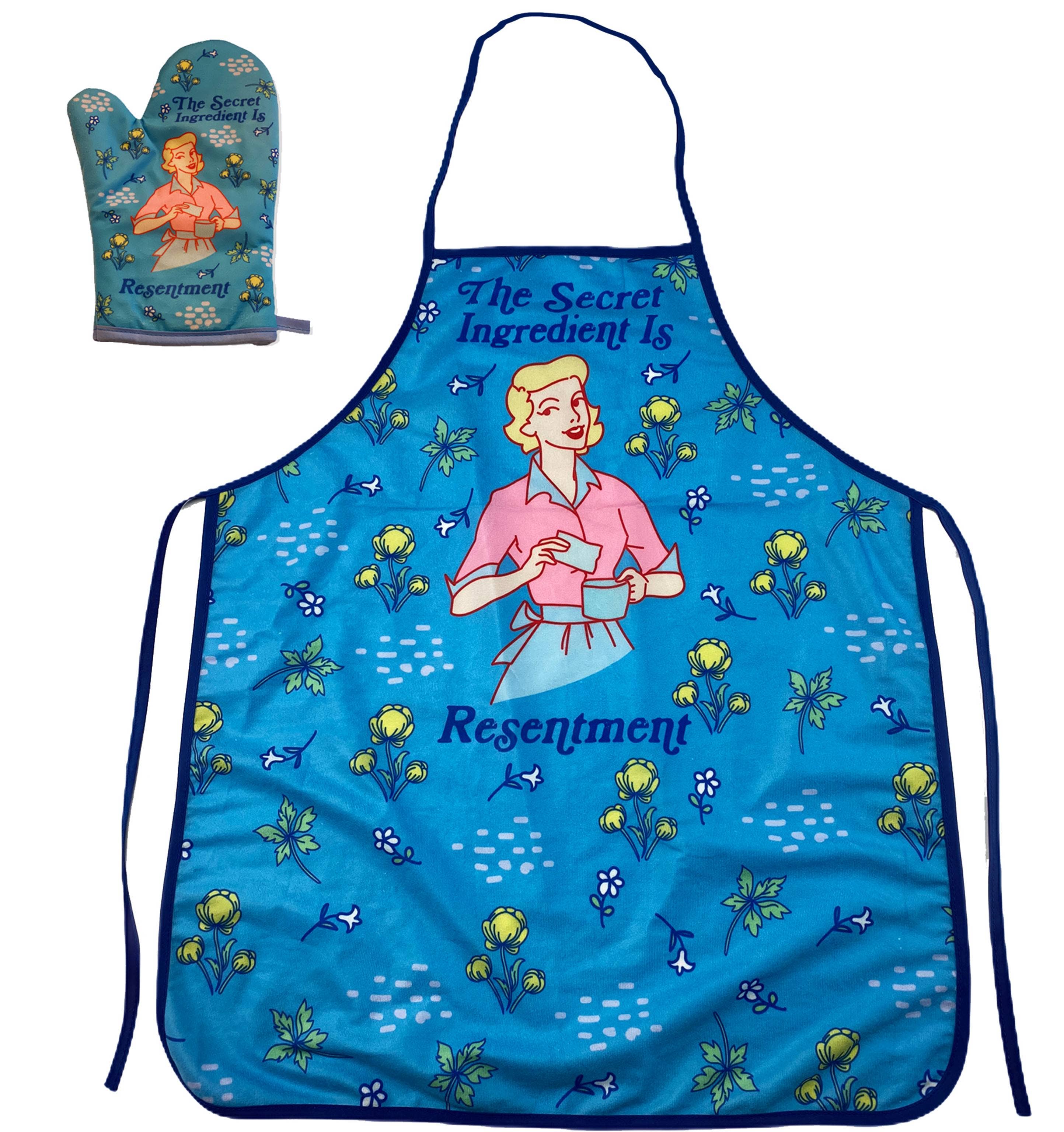 The Secret Ingredient Is Resentment Oven Mitt Apron - Adult & Kids T-Shirts, Sweatshirts & Hoodies apparel design preview 1