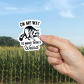 On My Way To Make Things Weird Sticker - Adult & Kids T-Shirts, Sweatshirts & Hoodies apparel design preview 1