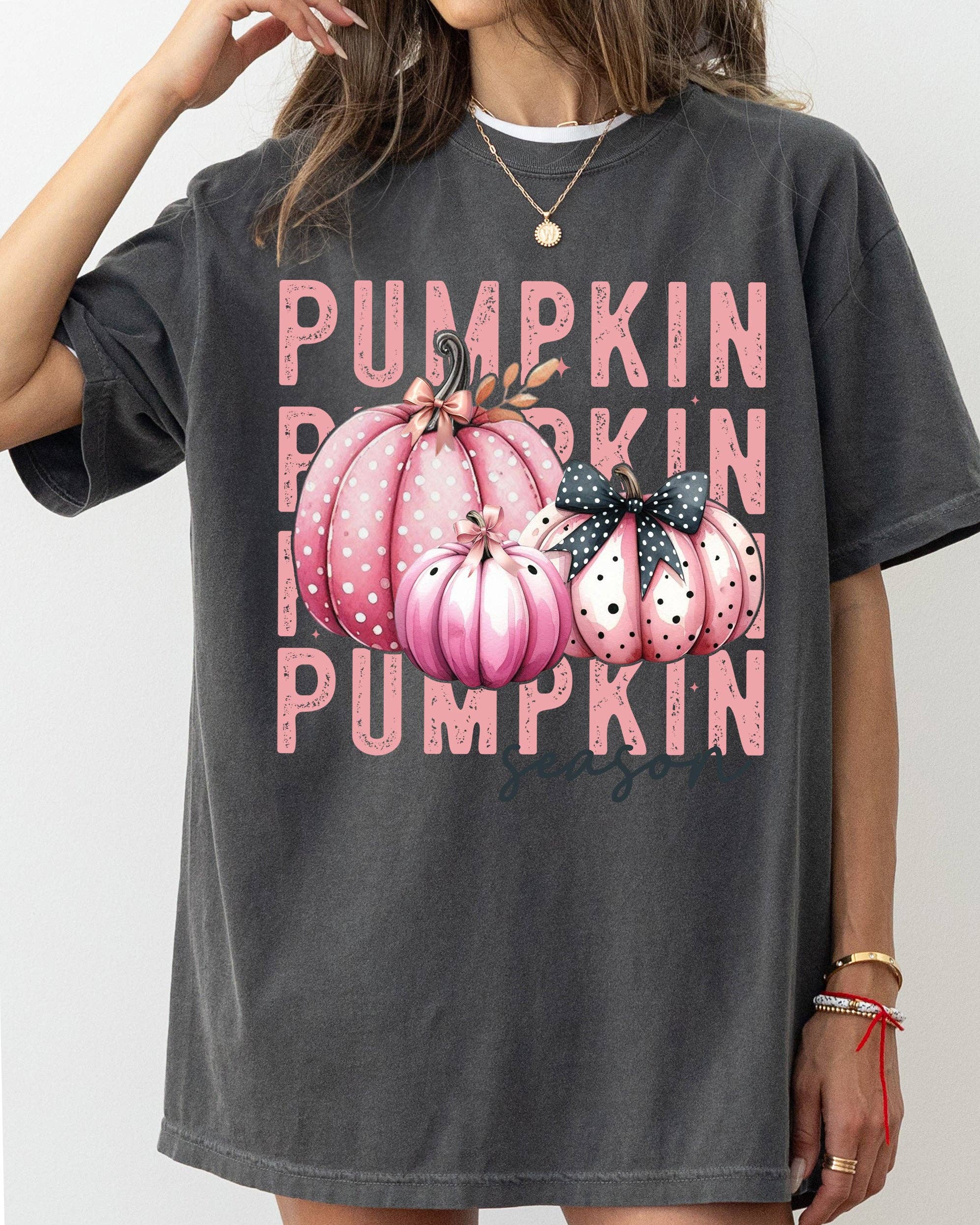 Pumpkin Season, Fall Skeleton Ghost Western Halloween - Adult & Kids T-Shirts, Sweatshirts & Hoodies apparel design preview 1