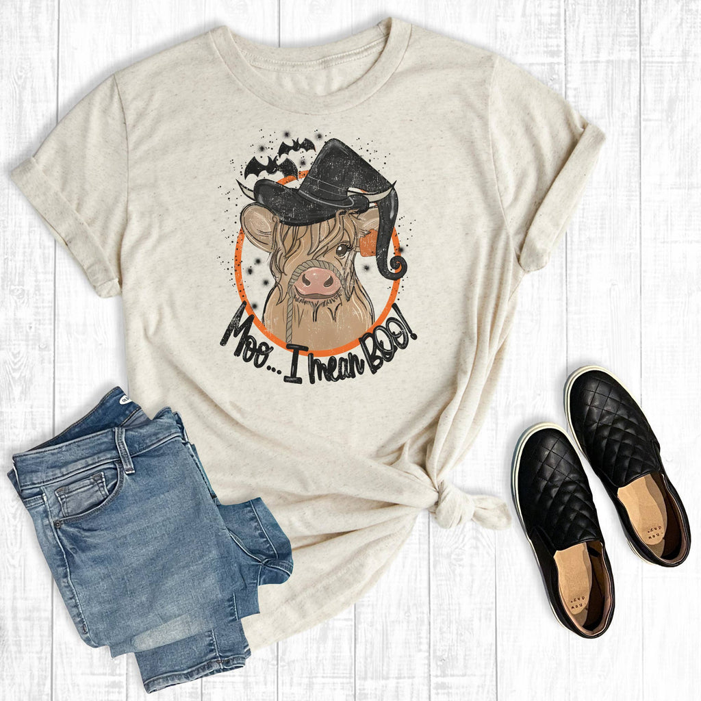 Moo...I Mean Boo - Adult & Kids T-Shirts, Sweatshirts & Hoodies apparel design preview 1