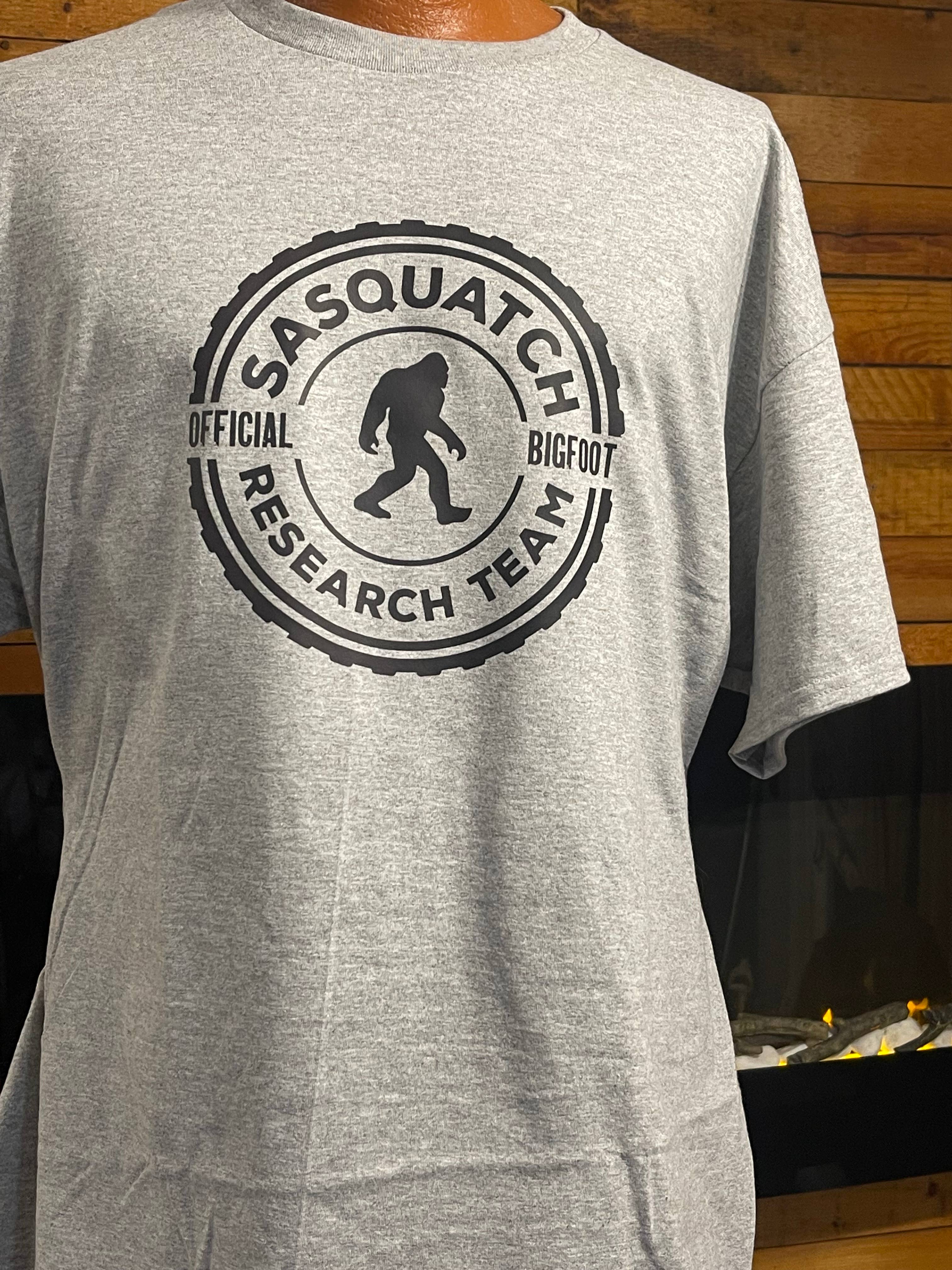 Sasquatch Research Team (Grey) - Adult & Kids T-Shirts, Sweatshirts & Hoodies apparel design preview 1