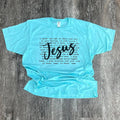 I Speak the Name of Jesus On Purist Blue - Adult & Kids T-Shirts, Sweatshirts & Hoodies apparel design preview 1