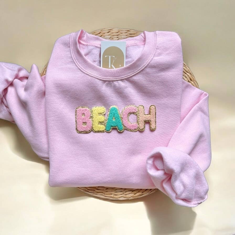 Chenille Patch Beach Sweater - Adult & Kids T-Shirts, Sweatshirts & Hoodies apparel design preview 1