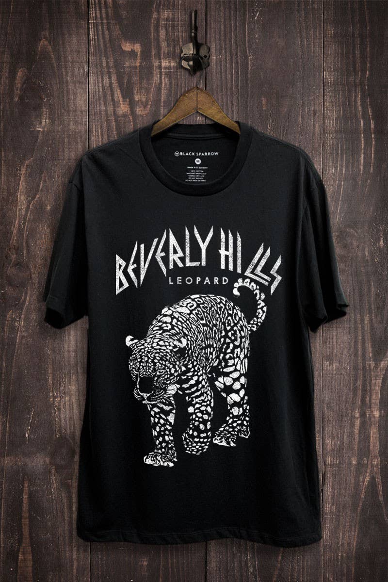 Beverly Hills Leopard Graphic Top - Adult & Kids T-Shirts, Sweatshirts & Hoodies apparel design preview 1