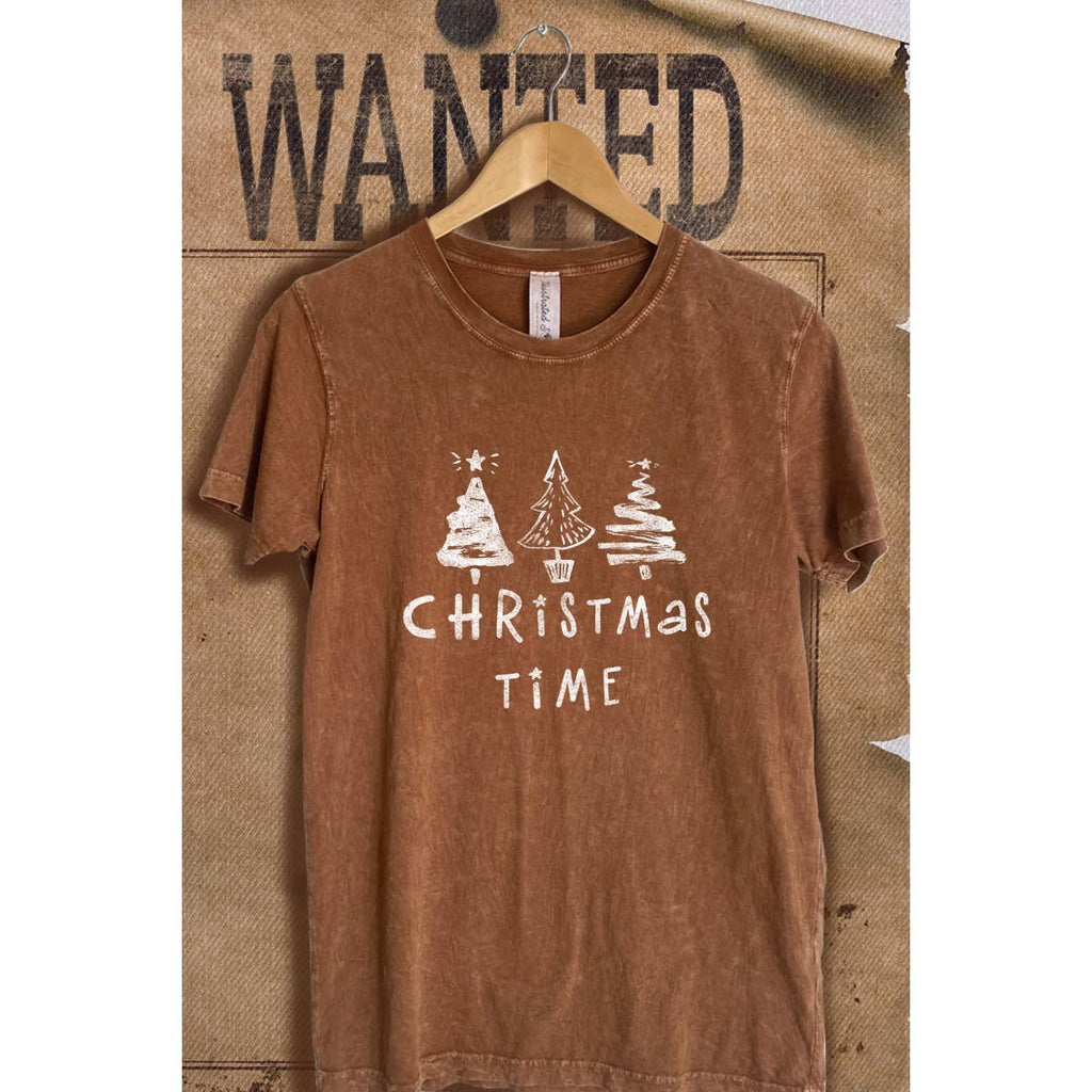 Christmas Time Mineral Wash Vintage Graphic - Adult & Kids T-Shirts, Sweatshirts & Hoodies apparel design preview 1