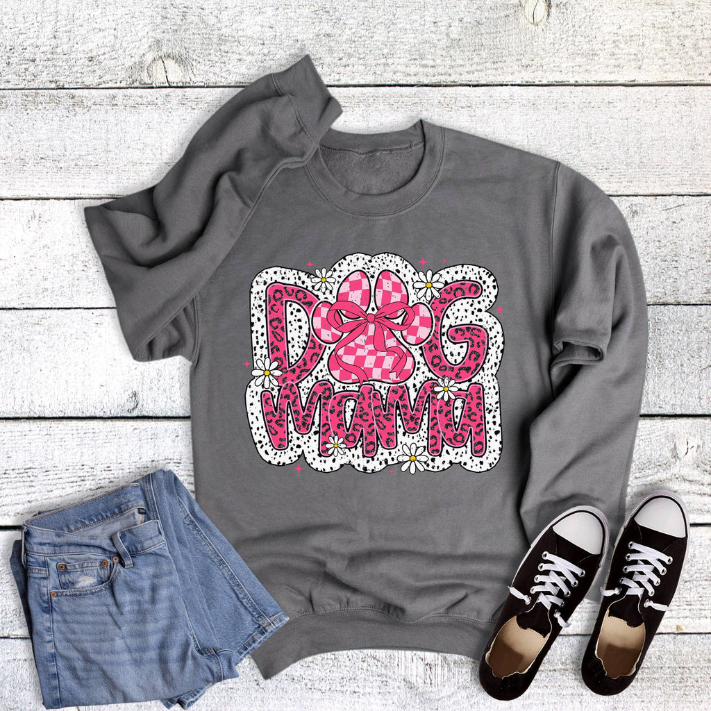 Pets Coquette Leopard Dog Mama - Adult & Kids T-Shirts, Sweatshirts & Hoodies apparel design preview 1