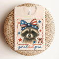 Feral But Free Raccoon - Adult & Kids T-Shirts, Sweatshirts & Hoodies apparel design preview 1