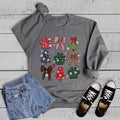 Christmas Dog Bow Collage - Adult & Kids T-Shirts, Sweatshirts & Hoodies apparel design preview 1
