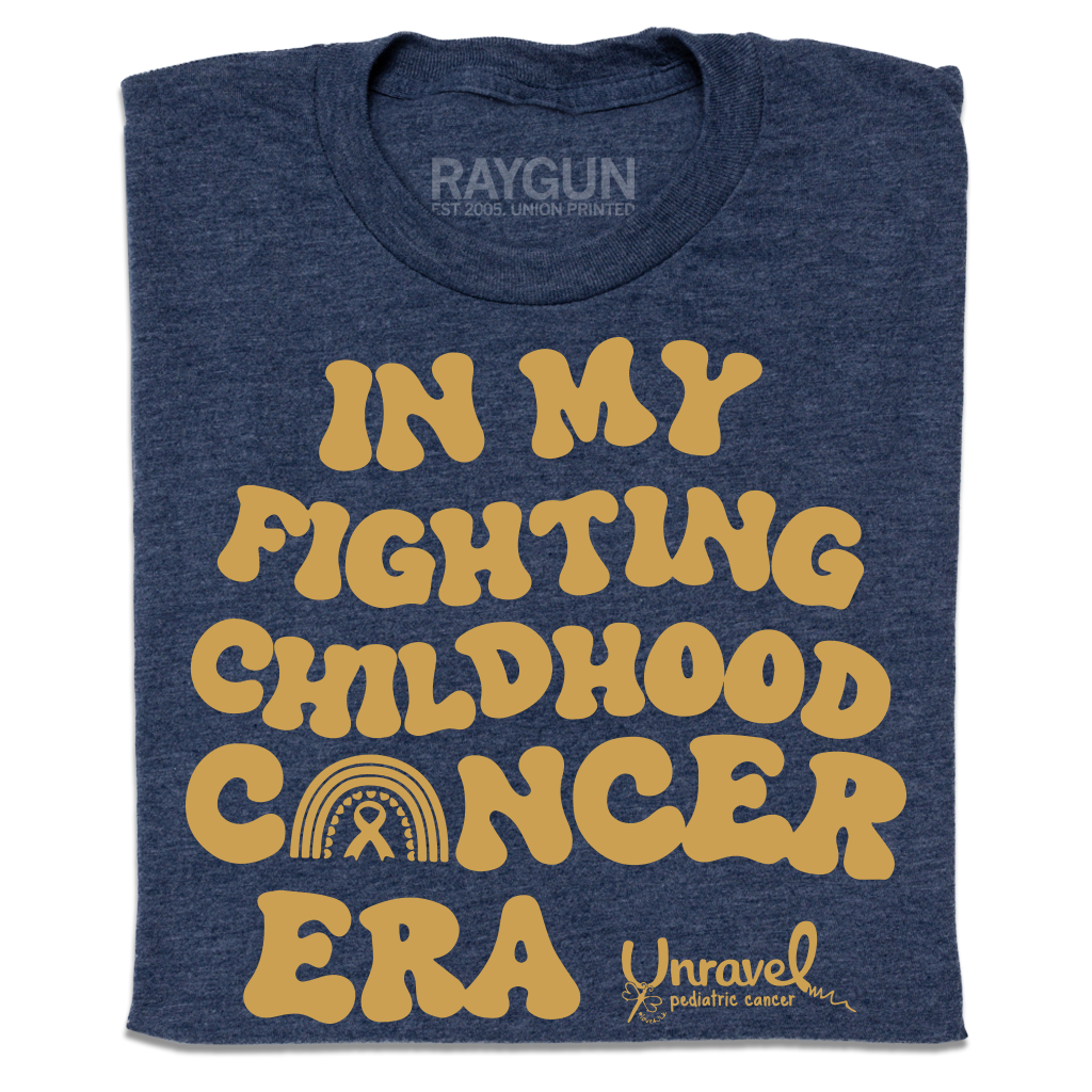 In My Fighting Childhood Cancer Era - Adult & Kids T-Shirts, Sweatshirts & Hoodies apparel design preview 1