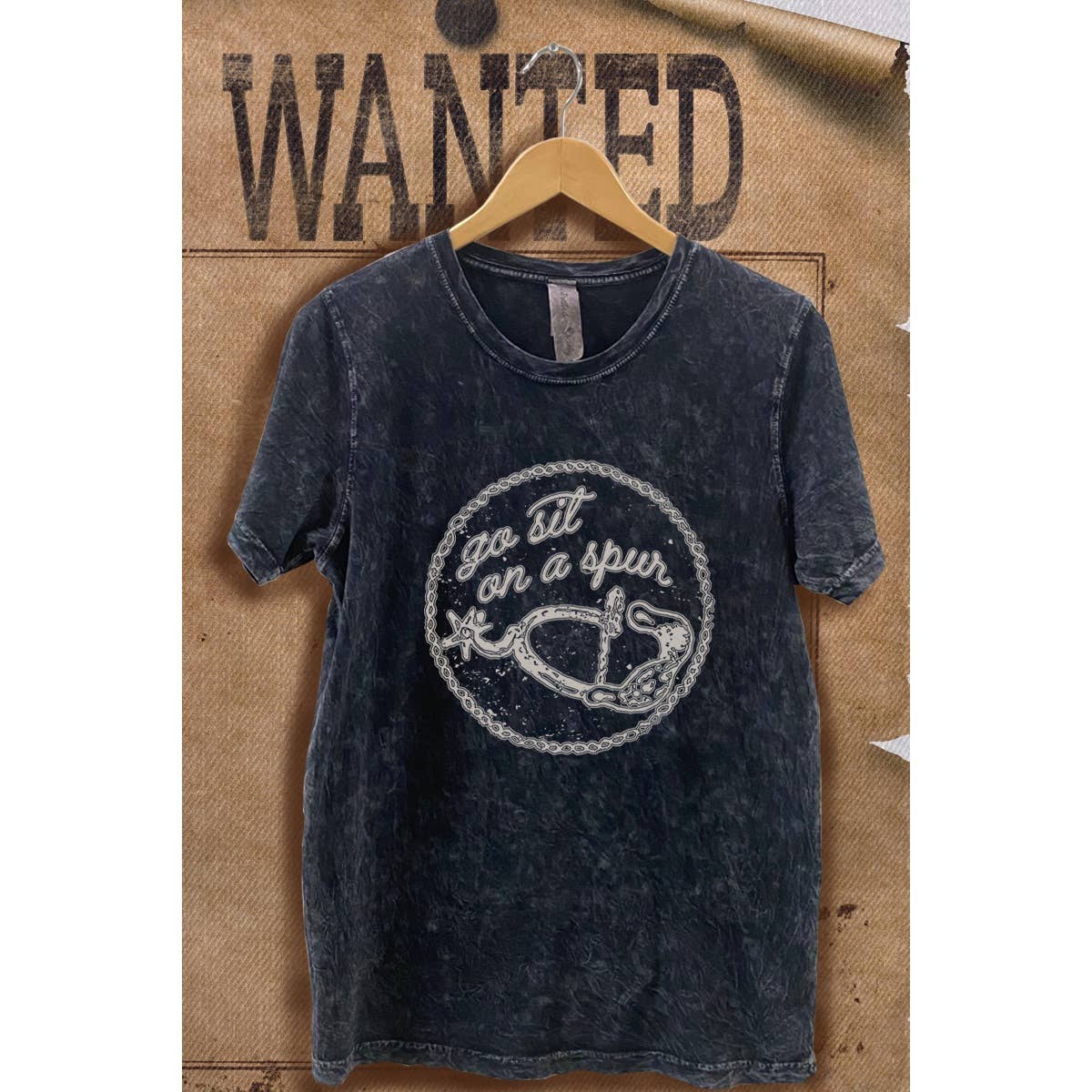 Western Vintage Mineral Wash Graphic - Adult & Kids T-Shirts, Sweatshirts & Hoodies apparel design preview 1