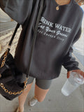 Drink Water Aesthetic Graphic Black - Adult & Kids T-Shirts, Sweatshirts & Hoodies apparel design preview 1