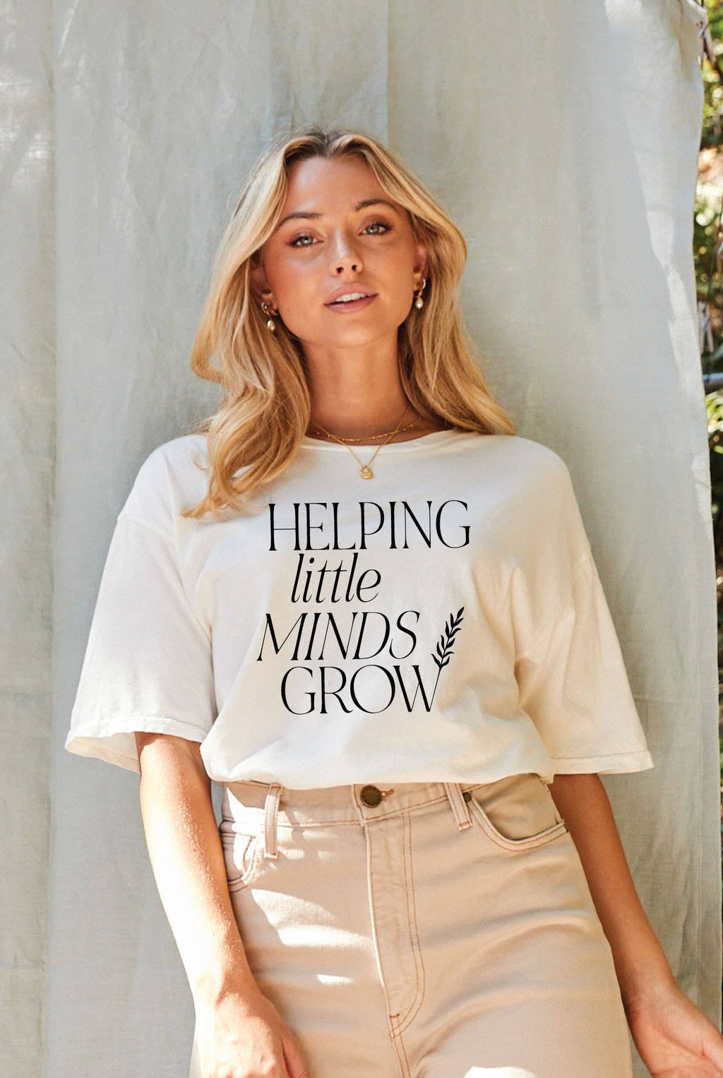Helping Little Minds Grow Mineral Washed Graphic Top - Adult & Kids T-Shirts, Sweatshirts & Hoodies apparel design preview 1