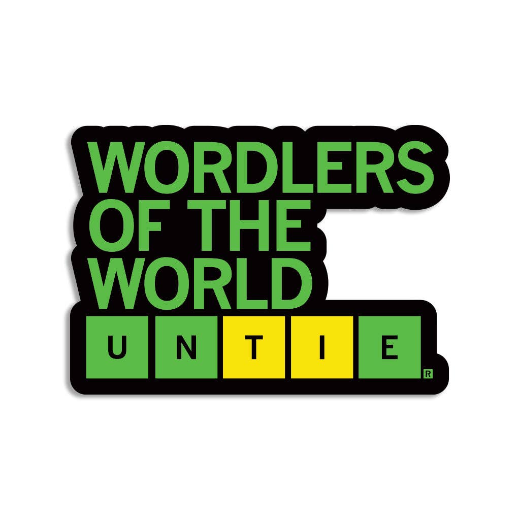 Wordlers Untie Die-Cut Sticker - Adult & Kids T-Shirts, Sweatshirts & Hoodies apparel design preview 1