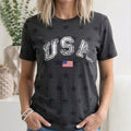 Vintage USA, Retro Flag, 4th of July, Star Pattern - Adult & Kids T-Shirts, Sweatshirts & Hoodies apparel design preview 1