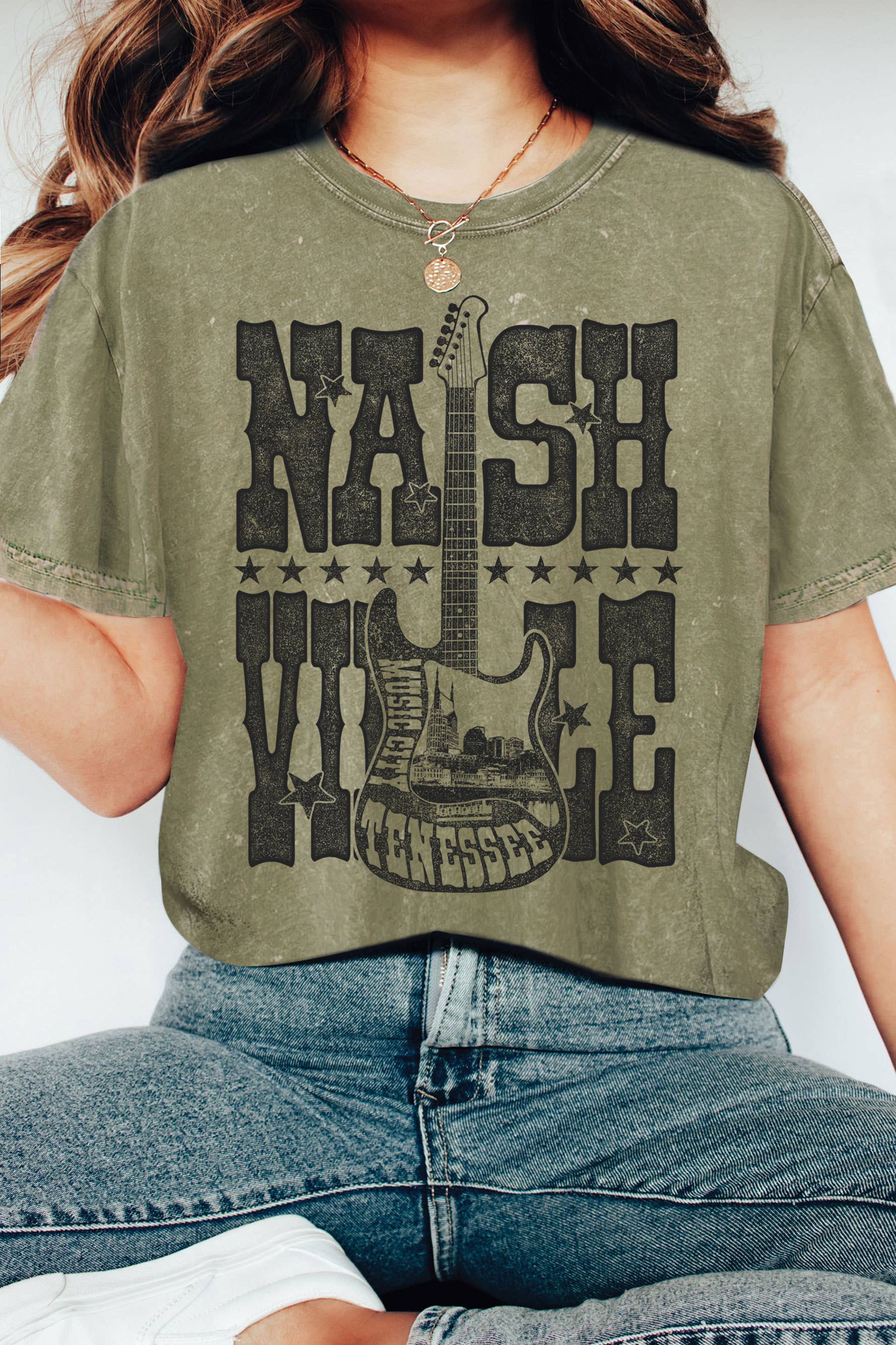 Nashville Guitar Night Mineral Graphic - Adult & Kids T-Shirts, Sweatshirts & Hoodies apparel design preview 1