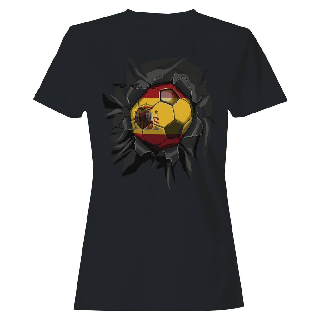 Spain Soccer Ripped Women's - Adult & Kids T-Shirts, Sweatshirts & Hoodies apparel design preview 1
