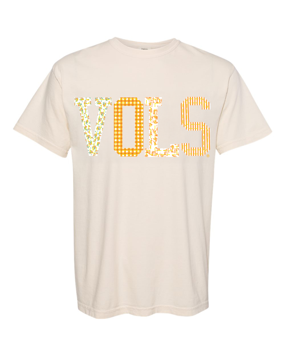 Tennessee Vols Quilted Puff Ink Ivory Comfort Colors - Adult & Kids T-Shirts, Sweatshirts & Hoodies apparel design preview 1