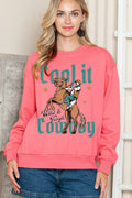 Women Cowboy Graphic Print Sweater Top - Adult & Kids T-Shirts, Sweatshirts & Hoodies apparel design preview 1