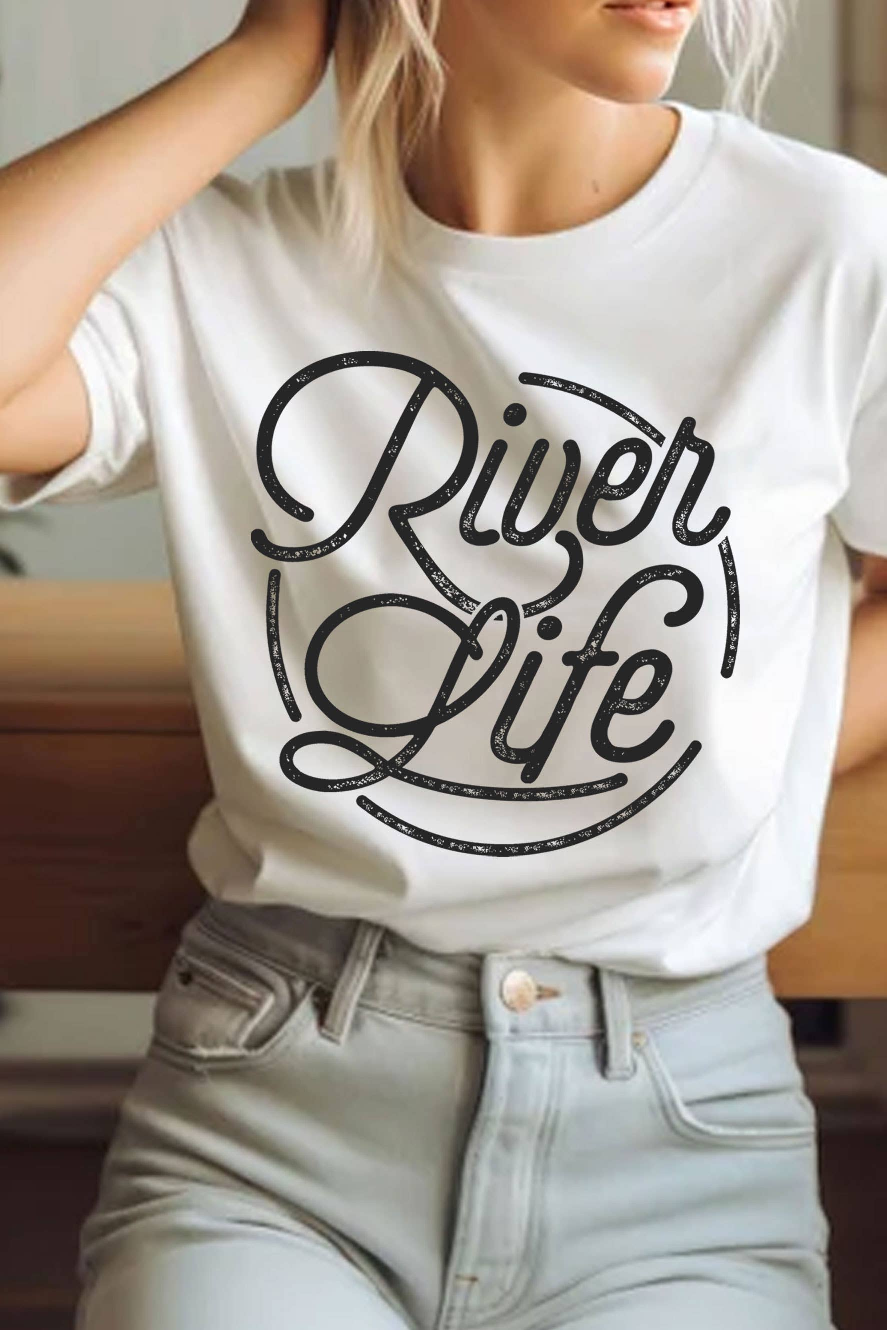 River Life Graphic - Adult & Kids T-Shirts, Sweatshirts & Hoodies apparel design preview 1