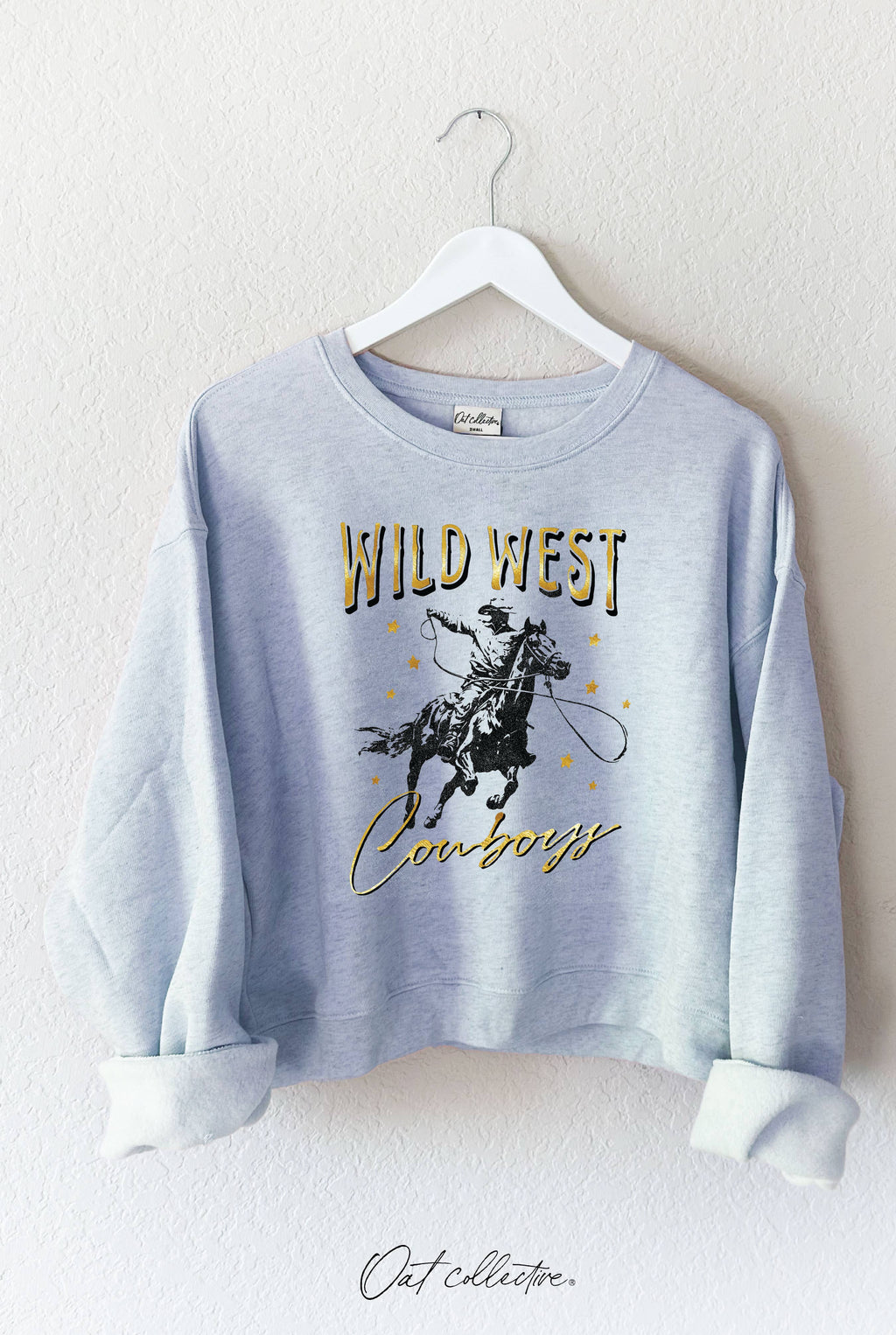 Wild West Cowboys Foil Mid Graphic - Adult & Kids T-Shirts, Sweatshirts & Hoodies apparel design preview 1