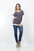 SI-12019 Plus Size Asymmetric Sleeve Top - Adult & Kids T-Shirts, Sweatshirts & Hoodies apparel design preview 1