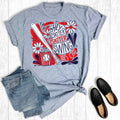 Baseball Floral Hey Batter Swing Graphic - Adult & Kids T-Shirts, Sweatshirts & Hoodies apparel design preview 1