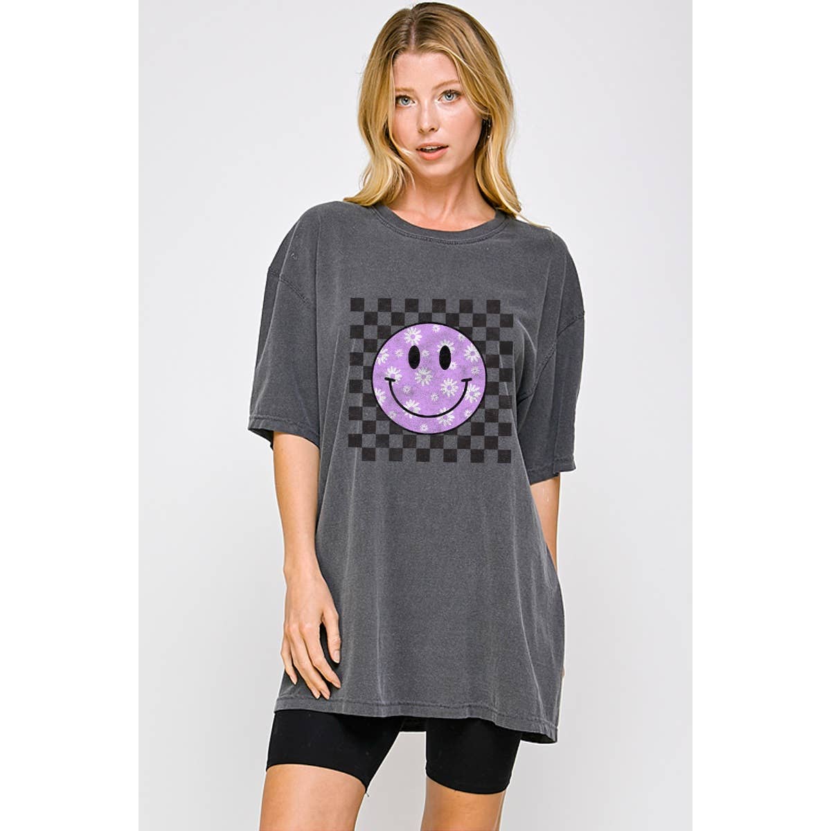 Happy Face Vintage Oversized - Adult & Kids T-Shirts, Sweatshirts & Hoodies apparel design preview 1