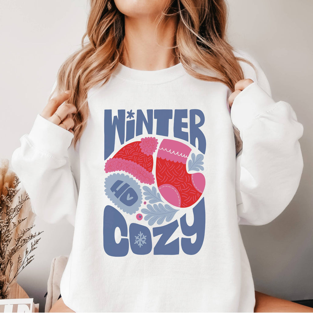 Winter Cozy Crewneck Christmas Sizes S-2XL - Adult & Kids T-Shirts, Sweatshirts & Hoodies apparel design preview 1