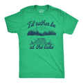 Id Rather Be At the Lake Men's - Adult & Kids T-Shirts, Sweatshirts & Hoodies apparel design preview 1