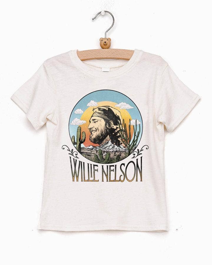 Children's Willie Nelson in the Sky Oatmeal Graphic - Adult & Kids T-Shirts, Sweatshirts & Hoodies apparel design preview 1
