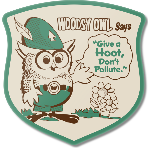 Woodsy Says Magnet - Adult & Kids T-Shirts, Sweatshirts & Hoodies apparel design preview 1
