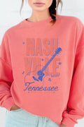 Nashville Guitar Music City Graphic Brushed - Adult & Kids T-Shirts, Sweatshirts & Hoodies apparel design preview 1
