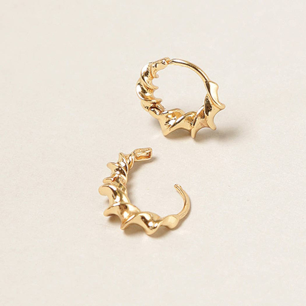 14K Gold Dipped Twirl Hoop Earrings - Adult & Kids T-Shirts, Sweatshirts & Hoodies apparel design preview 1