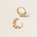 14K Gold Dipped Twirl Hoop Earrings - Adult & Kids T-Shirts, Sweatshirts & Hoodies apparel design preview 1