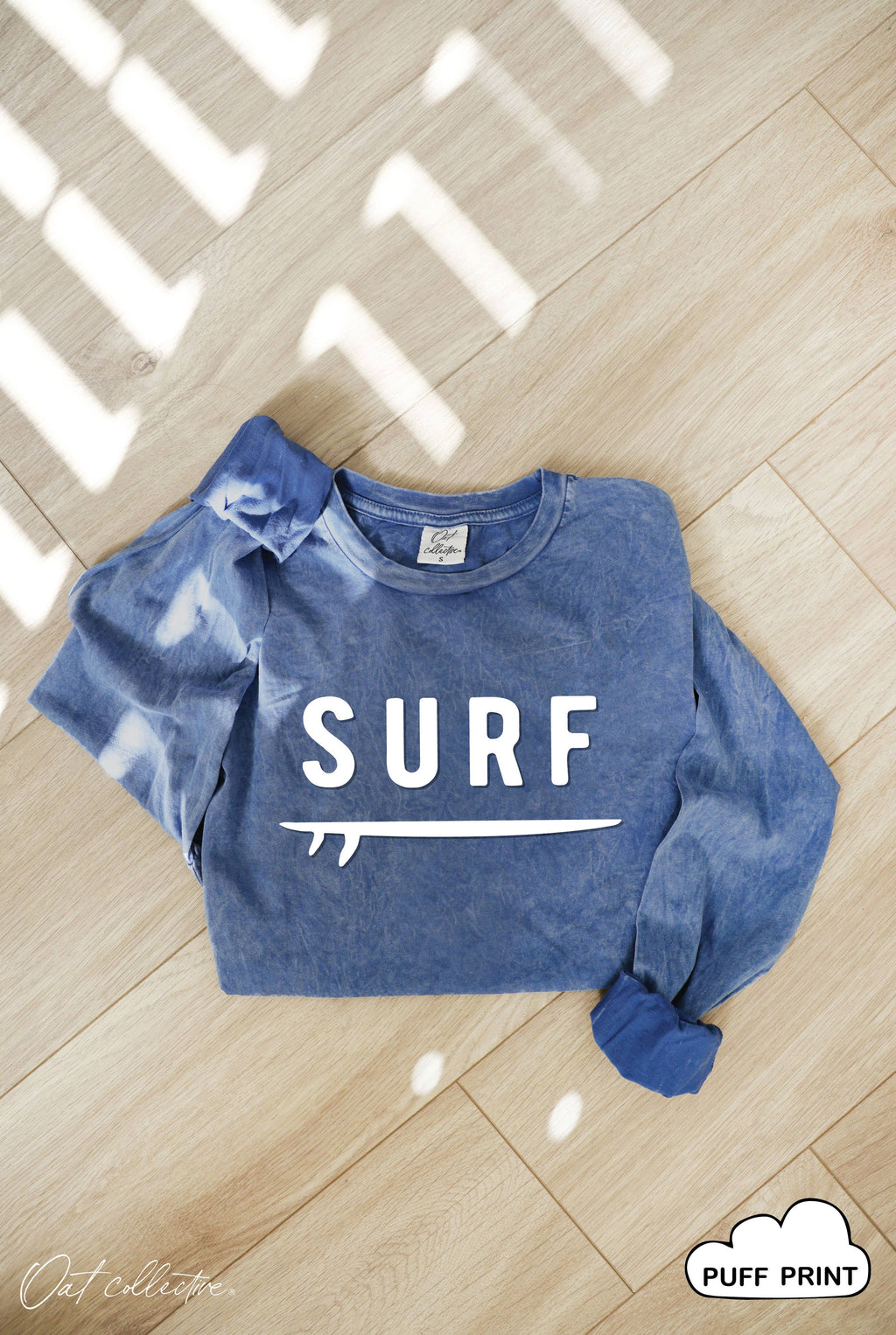 Surf Puff Mineral Washed Graphic Top - Adult & Kids T-Shirts, Sweatshirts & Hoodies apparel design preview 1