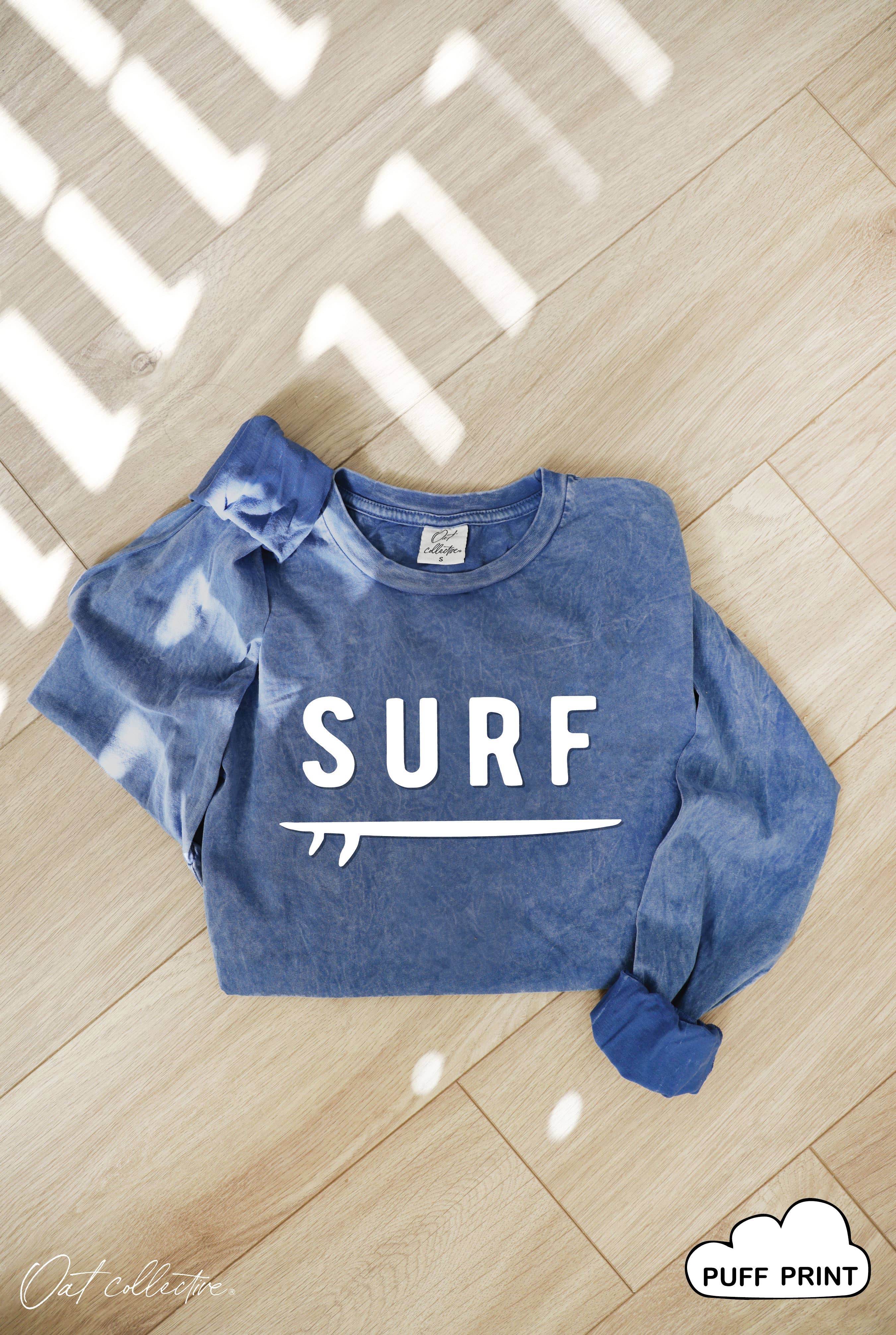 Surf Puff Mineral Washed Graphic Top - Adult & Kids T-Shirts, Sweatshirts & Hoodies apparel design preview 1