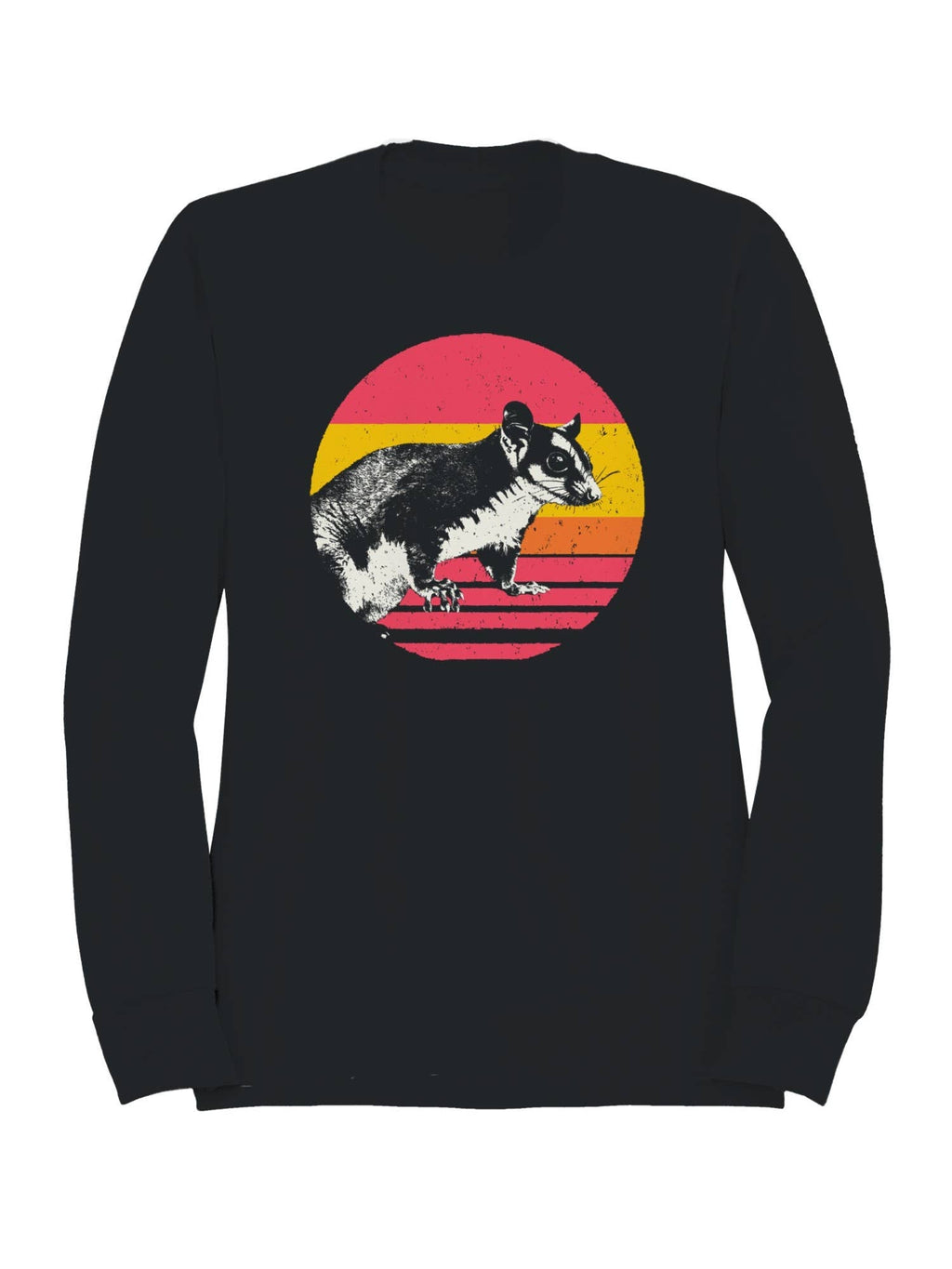 Retro Sugar Glider Sunset Vibes Men's - Adult & Kids T-Shirts, Sweatshirts & Hoodies apparel design preview 1