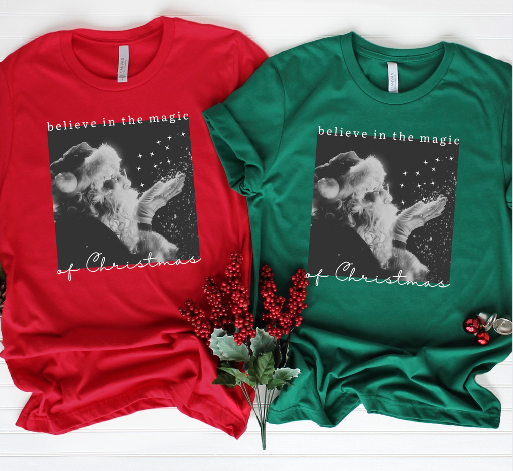 Believe in the Magic of Christmas - Adult & Kids T-Shirts, Sweatshirts & Hoodies apparel design preview 1