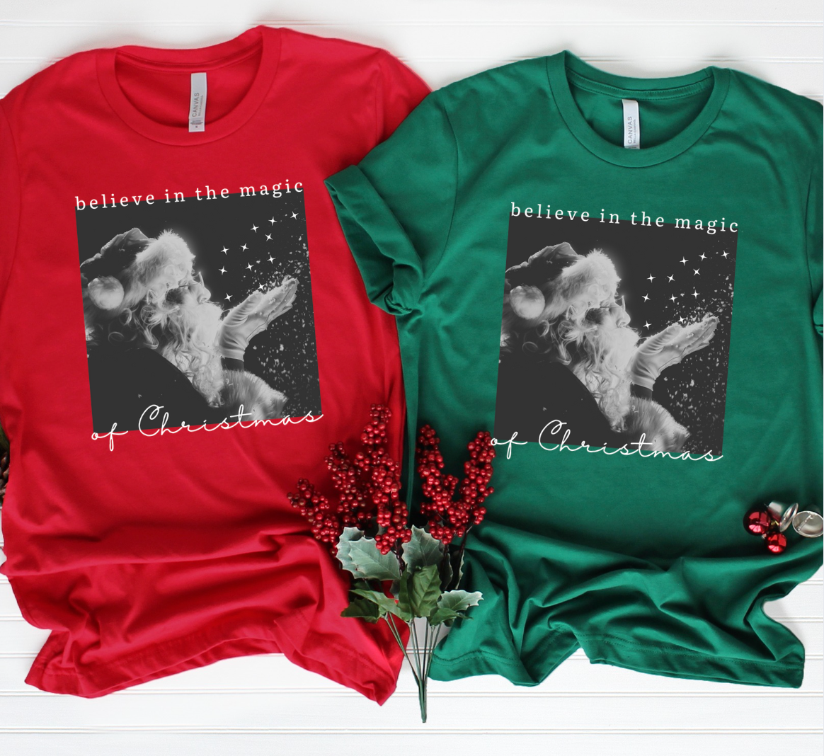 Believe in the Magic of Christmas - Adult & Kids T-Shirts, Sweatshirts & Hoodies apparel design preview 1