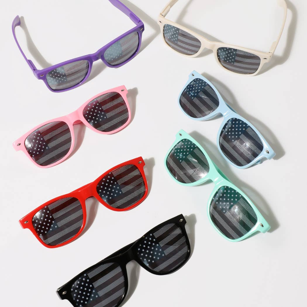 Boys USA Flag Printed Lens Sunglasses - Adult & Kids T-Shirts, Sweatshirts & Hoodies apparel design preview 1