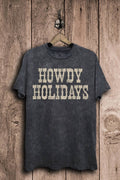 Howdy Holidays Graphic Top - Adult & Kids T-Shirts, Sweatshirts & Hoodies apparel design preview 1