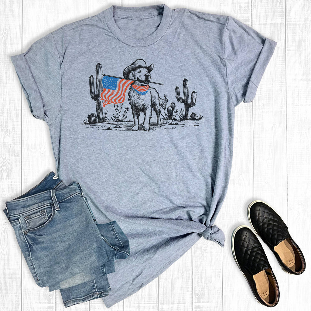4th of July American Pride Pup Graphic - Adult & Kids T-Shirts, Sweatshirts & Hoodies apparel design preview 1
