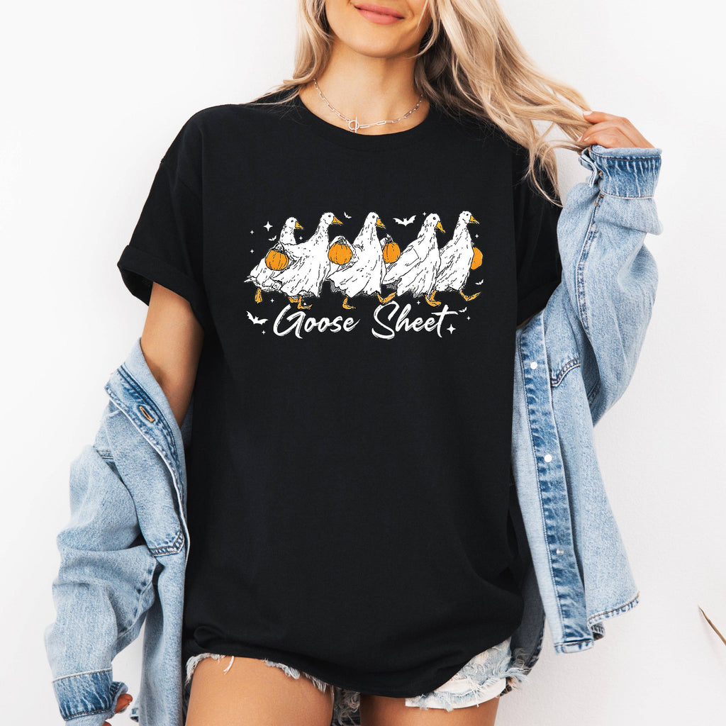 Goose Sheet, Cute, Halloween, Trick or Treat, - Adult & Kids T-Shirts, Sweatshirts & Hoodies apparel design preview 1
