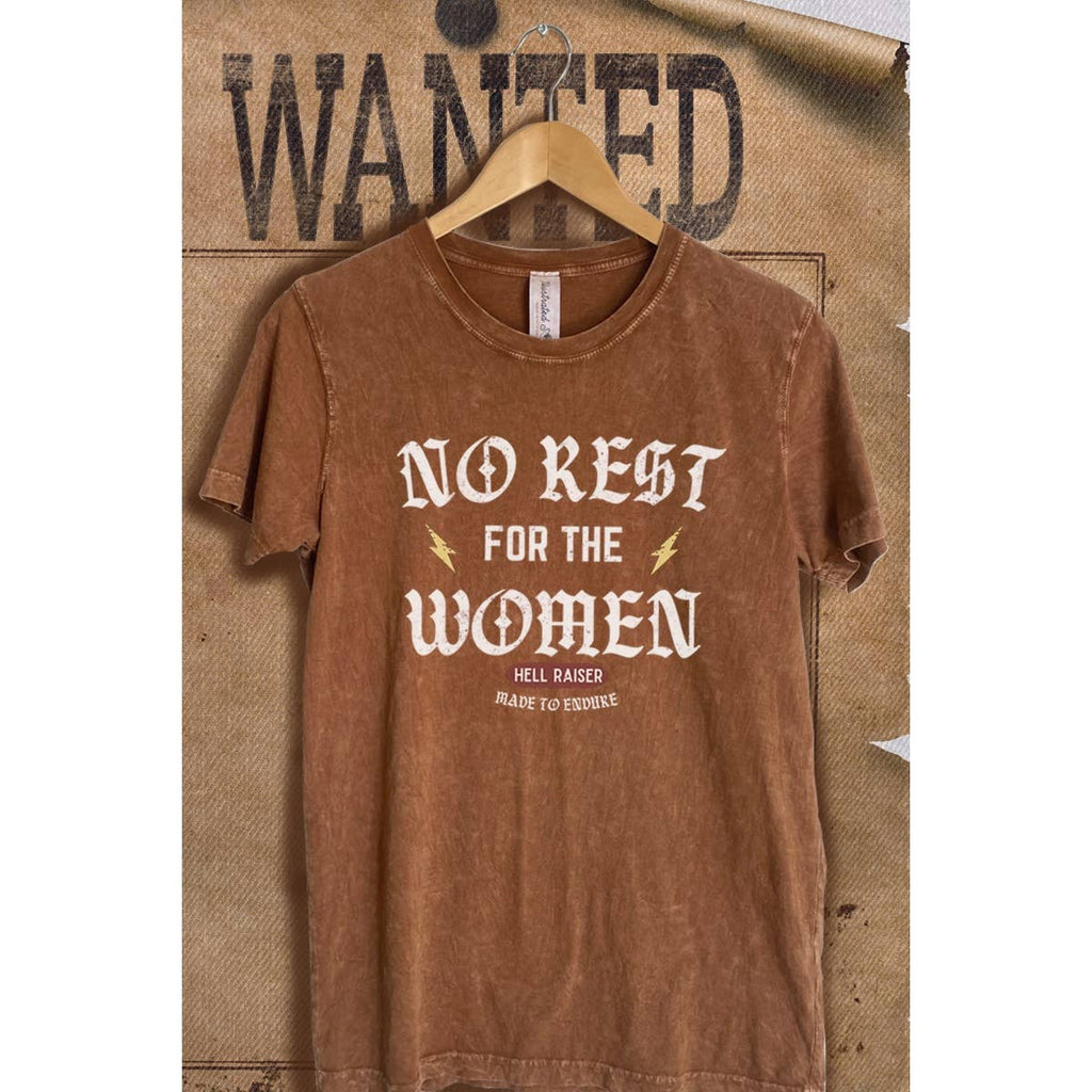 No Rest For the Women Mineral Wash Graphic - Adult & Kids T-Shirts, Sweatshirts & Hoodies apparel design preview 1