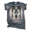 Gemini Tarot Bleached Zodiac - Adult & Kids T-Shirts, Sweatshirts & Hoodies apparel design preview 1